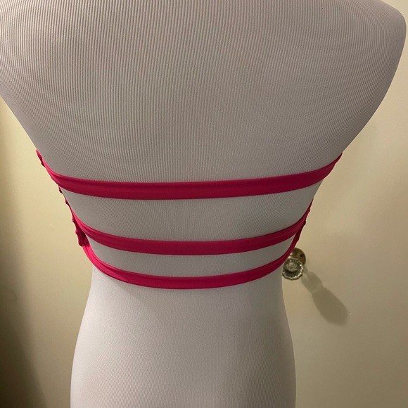 Mikoh Cape Town banded bandeau in sea berry - Picture 10 of 12